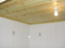 Pine ceiling