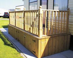 Caravan decking