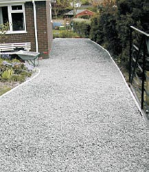 Path with hardcore in place